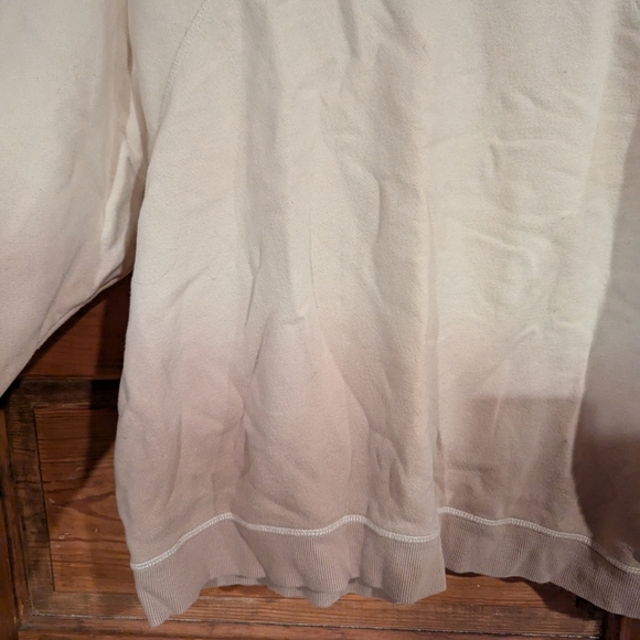 Cream and Brown Relaxed Fit Crewneck Sweatshirt - Picture 8 of 9